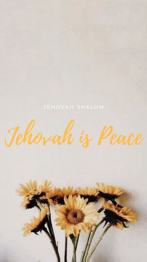 Jehovah Shalom Shalom Tattoo, Jehovah Shalom, Jesus Wallpaper, Inspirational Bible Quotes, Highlight Icons, Instagram Highlight Icons, Bible Inspiration, Bible Quotes, Business Women