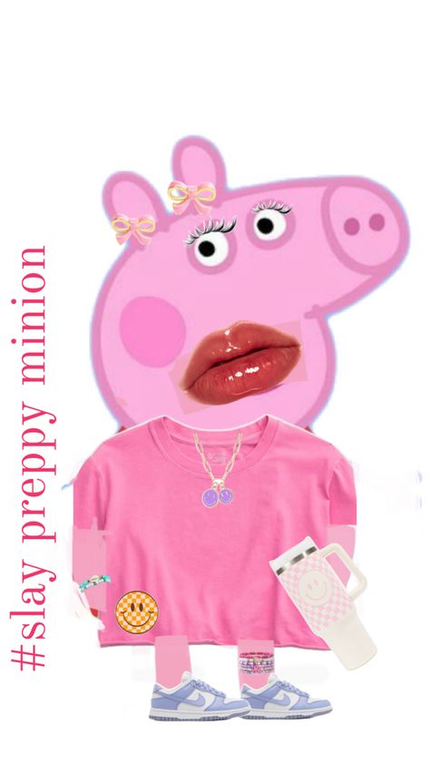 Preppy Peppa, Preppy Wallpaper, Peppa Pig, Minions