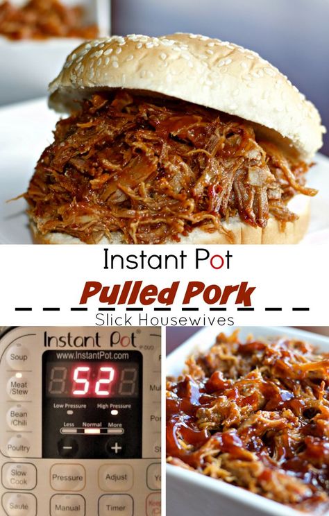 This Instant Pot Pulled Pork is PERFECT for parties, easy dinners, or just because you are wanting some Pulled Pork! If you don't have Instant Pot, use your Pressure Cooker! Easy Pulled Pork Recipe, Pork Pot, Easy Pulled Pork, Pulled Pork Recipe, Pot Recipes Easy, Instant Pot Pork, Pulled Pork Recipes, Instant Pot Soup, Pork Recipe