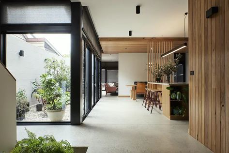 1980s Home, Room Architecture, Timber Screens, Outdoor Ponds, Timber Ceiling, 1970s Home, Internal Courtyard, Four Seasons Resort, Narrow House