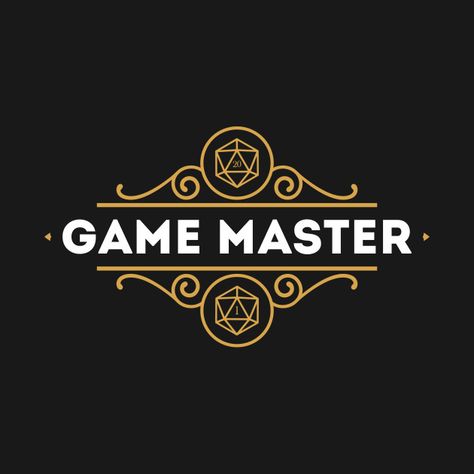 Check out this awesome 'Game+Master+GM+RPG+Tabletop+Gift+Nerdy+Idea' design on @TeePublic! Game Master Art, Dnd Logo Design, Dungeons And Dragons Iphone Wallpaper, Dungeons And Dragons Logo Art, Dnd Logo, Dungeons And Dragons Logo, Geek Aesthetic, Dungeons And Dragons Tshirt Design, Rpg Wallpaper