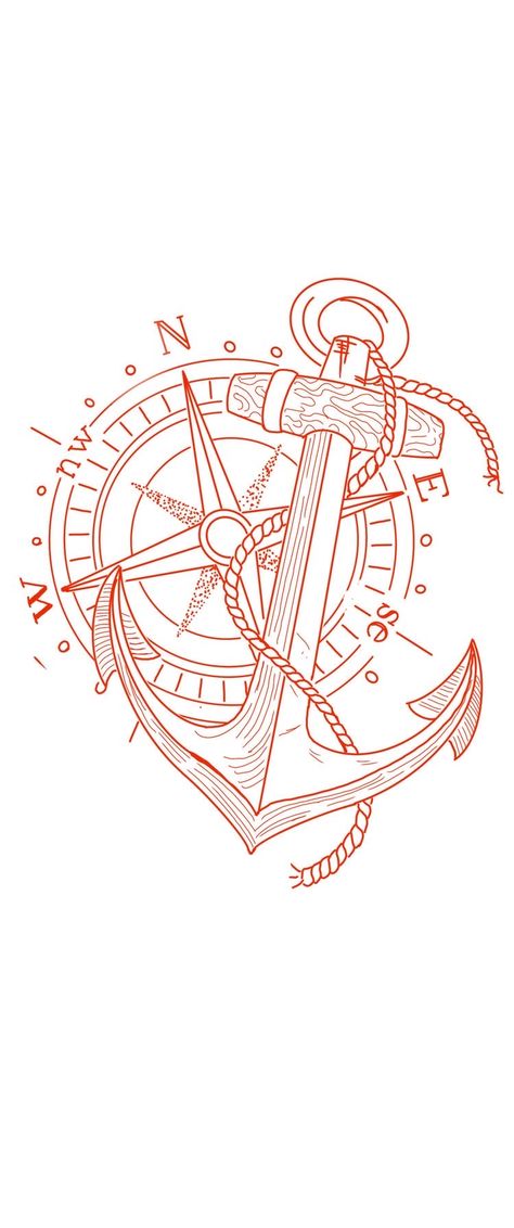 Anchor Tattoo Stencil Outline, Pirate Compass Drawing, Pirate Tattoo Stencil, Anchor Tattoo Stencil, Compass Anchor Tattoo Design, Old School Compass Tattoo, Nautical Compass Drawing, Compass Drawing Design, Compass Tattoo Stencil