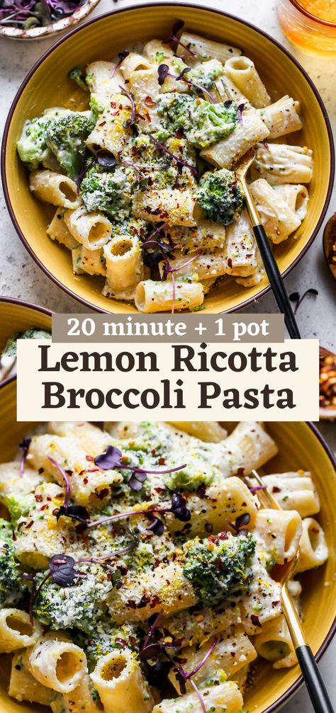 #VegetableSoupSanctuary Lemon Ricotta Pasta, Pasta With Broccoli, Ricotta Pasta, Broccoli Pasta, Lemon Ricotta, Pasta Dinners, Pasta Dinner Recipes, Parmesan Cheese, Tortellini