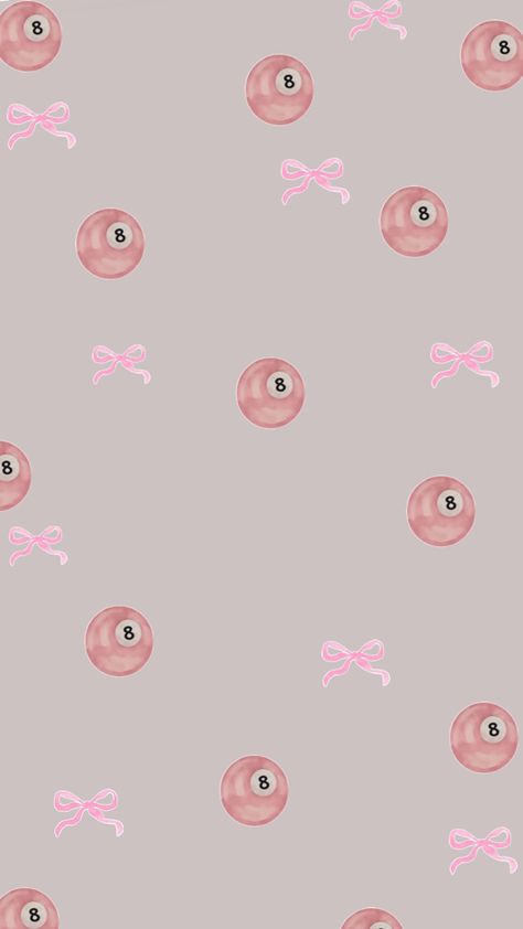 Cute bow pink and 8 ball phone/tablet wallpaper 8ball Wallpaper, 8 Ball Wallpaper, Cute Tshirt Designs, Ball Wallpaper, Cute Wallpaper, Tablet Wallpaper, 8 Ball, Cute Bows, Cute Wallpapers