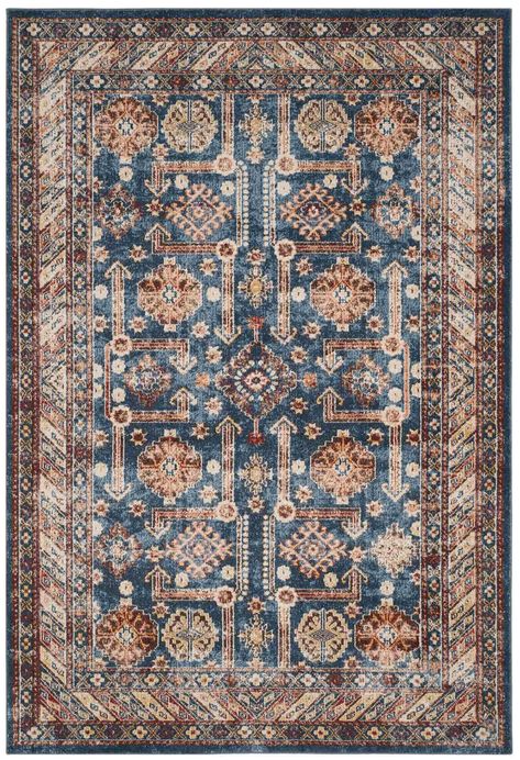 Rug BIJ653B - Bijar Area Rugs by Safavieh Jade Decor, Brown Carpet, Persian Motifs, Blue Highlights, Rug Persian, Persian Pattern, Classic Rugs, Carpet Design, Ivory Rug