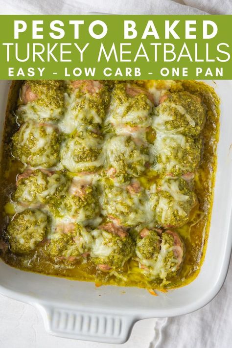 Meatballs Ground Turkey, Oven Baked Turkey Meatballs, Turkey Pesto Meatballs, Baked Turkey Meatballs, Turkey Meatballs Recipe, Ground Turkey Meatballs, Ground Turkey Recipes Healthy, Turkey Meatballs Baked, Turkey Meatball Recipe