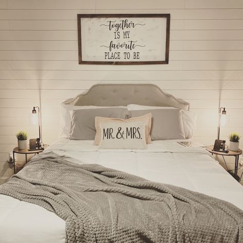 Master Bedroom completed!!!   #bedroom ideas #togetherismyfavoriteplacetobe #husband and wife Bedroom Couple Decor Ideas, Married Couple Room Ideas, Room Ideas Aesthetic Husband And Wife, Room Ideas For Husband And Wife, Room Ideas Husband And Wife, Husband And Wife Apartment, Boho Farmhouse Master Room Bedroom Ideas, Husband And Wife Bedroom Ideas Cozy, Bedroom Ideas For Husband And Wife