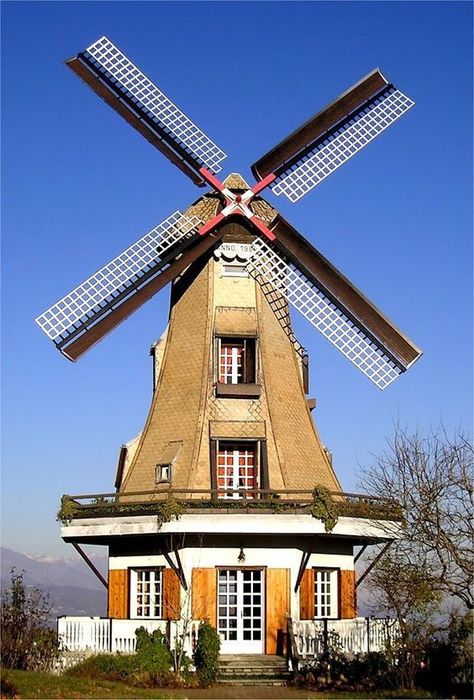 Vertical Windmill, Windmill Images, Netherlands Windmills, Dutch Shoes, Sun Panels, Windmill Landscaping, Windmill Art, Windmill Water, Wishing Wells