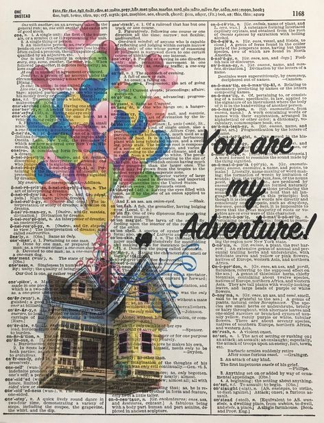 You Are My Adventure up Quote Disney Movie up | Etsy Quotes From Up The Movie, Ellie From Up, Up Movie Aesthetic, Up Movie Wallpapers, Up Quotes Disney, Movie Up, Wall E Quotes, Disney World Quotes, Up Movie Quotes