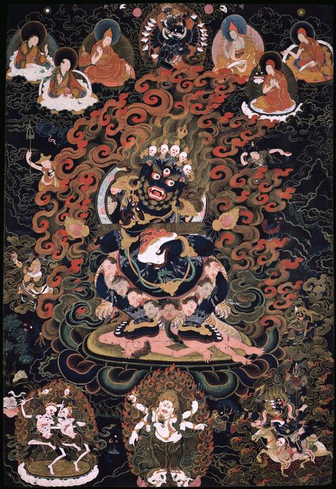 Palden Lhamo, Buddhist Iconography, Tibet Art, Ethnographic Art, The Pavilion, Art Resources, Thangka Painting, Tibetan Art, Art Science