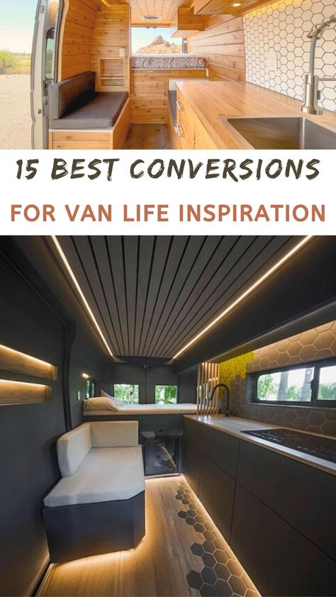 15 Best Campervan Conversions Campervan Ideas, Best Campervan, Campervan Conversion, Build Inspiration, Campervan Life, Build A Camper Van, Build A Camper, Garden Decor Projects, Luxury Lodge