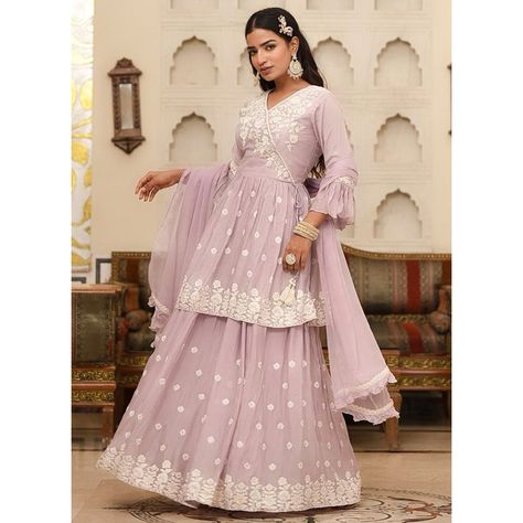 Muslin Lilac Party Wear Hand Work Readymade Sharara Suit-INR 4395 . #shararasuit #sharara #fashion #indianwedding #ethnicwear #punjabisuits #lehenga #kurti #indianfashion #onlineshopping #salwarsuit #anarkalisuits #indianwear #suits #shararadesign #dresses #kurtis #dupatta #lehngacholi #indiandresses #shararasuits #suit #patiyalasuits #salwarsuits #lehengacholi #salwarkameez #wedding #canada #uk #ethnic . Need A Help? WhatsApp +91 96247-70888 ,+91 75679-28195 https://www.wholesalesalwar.c... Lilac Party, Sharara Suit, Hand Work, Salwar Kameez, Lehenga, Party Wear