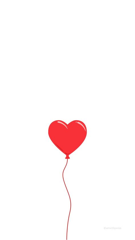 #wall #wallpaper #heart #love #red #balloons #redbubble #simplewallpaper #simple Single Heart Wallpaper, Heart White Background, Wallpaper Heart, The Art Of Storytelling, Heart Background, Tumblr Wallpaper, Simple Wallpapers, Heart Wallpaper, Heart Love