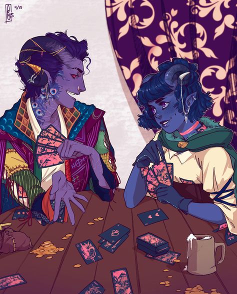 Mollymauk Critical Role, Mollymauk And Jester, Jester Critical Role Art, Mollymauk And Yasha, Jester Mighty Nein, Critical Role Mollymauk, Jester Critical Role, Critical Role Jester, Tiefling Bard