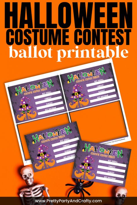 Halloween Costume Contest Ballots, Halloween Costume Ballots Printable, Costume Contest Categories, Free Halloween Costumes, Ward Activities, Diy Party Favors, Hallowen Costume, Scary Costumes, Halloween Costume Contest