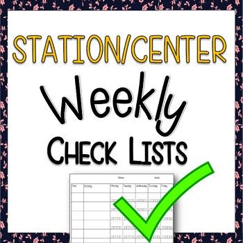 Use these FREE station - center checklists to encourage students to complete their tasks in a desired time. Students must tick the activities they completed each day throughout the week. Also included is a checklist template with a 1-5 scale that allows students to reflect on how they think they went. First Day Of School Activities, Checklist Template, Teacher Tools, Creative Teaching, Student Encouragement, 5th Grades, Work Ideas, 5th Grade, Second Grade