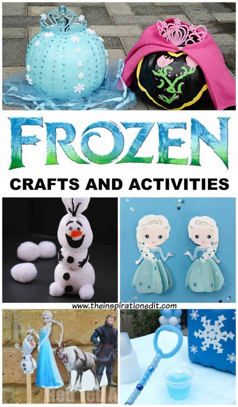 Elsa Crafts, Disney Frozen Crafts, Frozen Activities, Frozen Diy, Frozen Crafts, Disney Frozen Birthday Party, Disney Frozen Party, Recycled Crafts Kids, Disney Frozen Birthday