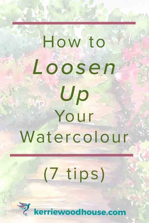 Loose Painting Watercolor, Watercolour For Beginners, Loose Watercolor Paintings, Loose Watercolor Flowers, Basic Watercolor, Learn Watercolor Painting, Watercolor Beginner, Art Tutorials Watercolor, Learn Watercolor