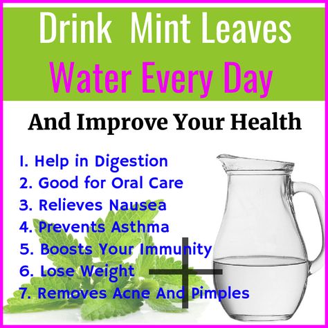 Drinking mint water daily is beneficial for your health. It offers benefits like help in digestion, prevents Asthma, detoxes your body and many more.  The mint leaves protect your body against various diseases.    You can drink mint infused water at any time during the day, and recipe to prepare this natural drink is very easy.   #mintbenefits #mintwater #health #homeremediesbyjd #healthdrink  #naturaldrink #weightlossdrink #mintleaves Benefits Of Mint Leaves In Water, Mint Water Benefits, Mint Leaves Benefits, Mint Infused Water, How To Relieve Nausea, Mint Water, Quick Workout Routine, Natural Drinks, Alkaline Foods