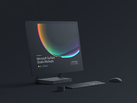 Microsoft Surface Studio, Concept Phones, Surface Studio, Mini Laptop, New Technology Gadgets, Technology World, Lab Tech, Iphone Mockup, Web Graphic Design