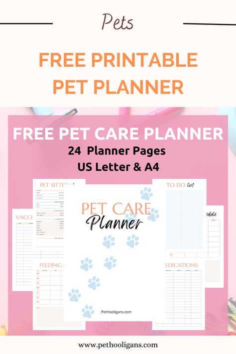 Organize your pet's care routine with our free printable pet care planner! Keep track of feeding schedules, vet appointments, grooming, and more. Download now and make pet care a breeze. #PetCare #FreePrintable #PetPlanner Pet Planner Ideas, Pet Printables, Pet Care Planner, Pet Care Printables, Pet Planner, Cat Vet, Schedule Printable, Rabbit Care, Pet Life