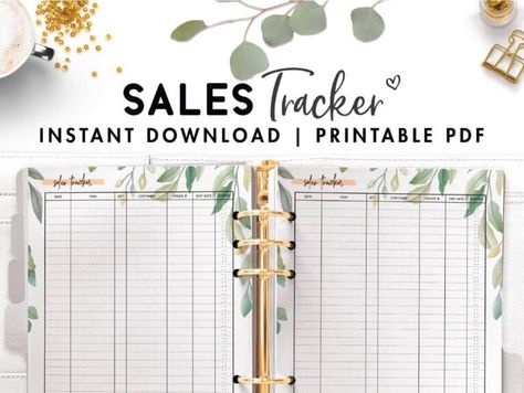 FREE Sales Tracker Template PDF - World of Printables Sales Tracker Printable Free, Sales Trackers, Business Sales Tracker, Sales Tracker Template, Tracker Printable Free, Small Business Sales, Tracking Template, World Of Printables, Sales Tracker