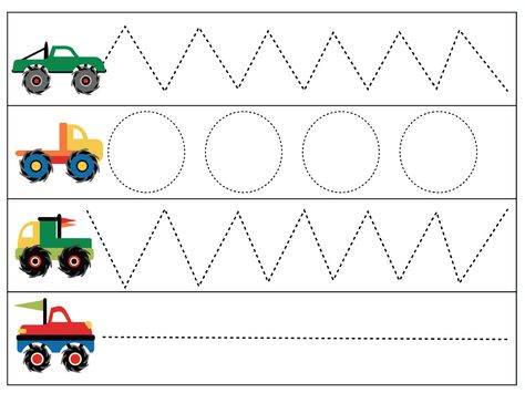 living worldsapart: Wheel School - M is for Monster Truck Monster Truck Learning Activities, My Truck Is Stuck Preschool Activities, Monster Truck Printables, Preschool Manipulatives, M Is For Monster, Friday Activities, Transportation Preschool Activities, Construction Unit, Learning Journal