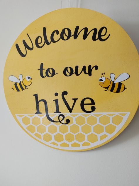 Welcome To Our Hive, The Hive, Creative Things, Rock Painting Art, Art Drawings Sketches Creative, Patio Stones, Summer 2022, Art Drawings Sketches, Bulletin Boards