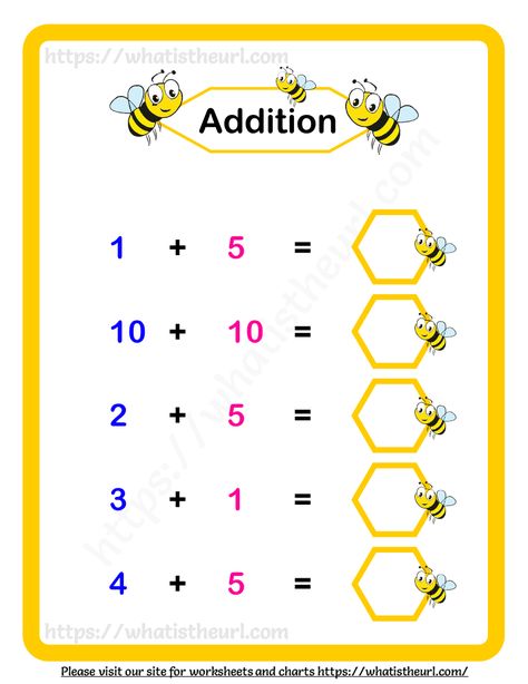 Addition Worksheets for Grade 1 Addition Work Sheets 1st Grades, Adding Worksheets, Worksheets For Grade 1, Inverse Functions, English Teaching Resources, Dot Worksheets, 2nd Grade Math Worksheets, Addition Worksheets, English Teaching