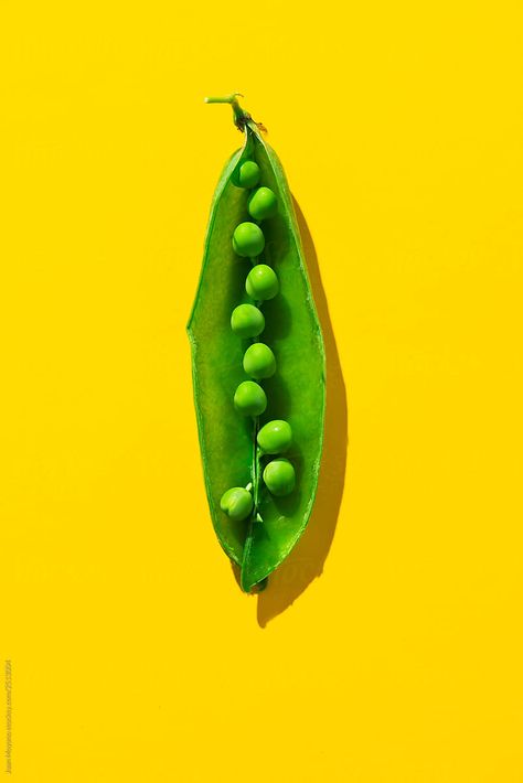 Vitamin Branding, Food Photography Vegetables, Pea Photography, Pea Snacks, Thai Fruit, Food Photo Ideas, Still Life References, Monochromatic Photography, Still Life Reference