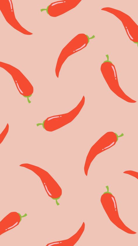 Templates Chili Background, Chilli Wallpaper, Chili Wallpaper, Chilli Illustration, Pepper Wallpaper, Phone Wallpaper Template, Digital Planner Ideas, Assignment Ideas, Wallpaper Template