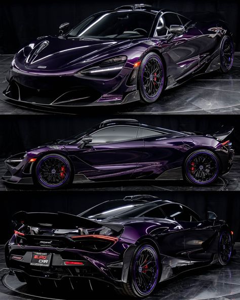 Mclaren 720s Purple, Dark Purple Car Wrap, Midnight Purple Car Wrap, Black And Purple Car, Midnight Purple Car, Cars Pfp, Purple Vehicles, Gta 5 Online Cars, Charger Wrap