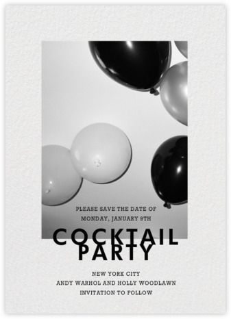 Cocktail party invitations - Paperless Post Modern Classic Wedding Invitations, Online Party Invitations, Cocktail Party Invitation, 100 Day Celebration, Dinner Party Invitations, Belated Birthday Card, Creative Cocktail, Kids Birthday Themes, Paperless Post