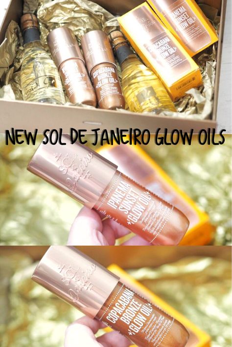 Sol de Janeiro Copacabana Bronze + Ipanema Sunset Glow Oils Review and Swatches Sunset Glow, Avon Beauty, Diy Beauty Hacks, Photo Makeup, Amazing Diy, Diy Skin, Makeup Reviews, Makeup Lipstick, Beauty Face