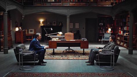 frame from series (Mads Mikkelsen and Hugh Dancy) Hannibal Art, Jack Crawford, Hannibal Series, Nbc Hannibal, Will Graham, Hugh Dancy, Hannibal Lecter, Curious Cat, Film Stills