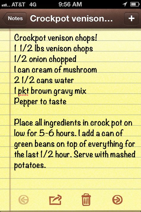 January 7th: Crockpot venison chops! Super easy and good! Crockpot Venison Chops, Crock Pot Venison Tenderloin, Deer Chops Recipe Crock Pots, Venison Butterfly Chops Recipes, Venison Chops Recipes Crockpot, Deer Chops Recipe, Venison Chops Recipes, Venison Chops, Venison Recipes Crockpot