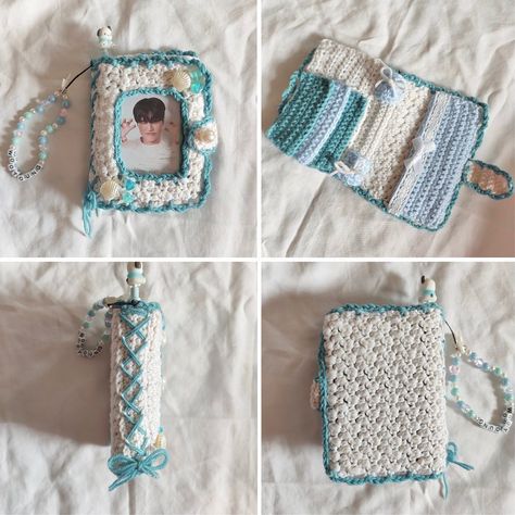 Knitted Pouch, Crochet Organizer, Yarn Project, Flight Essentials, Crochet Case, Scrap Yarn, Travel Documents, Crochet Pouch, All My Heart