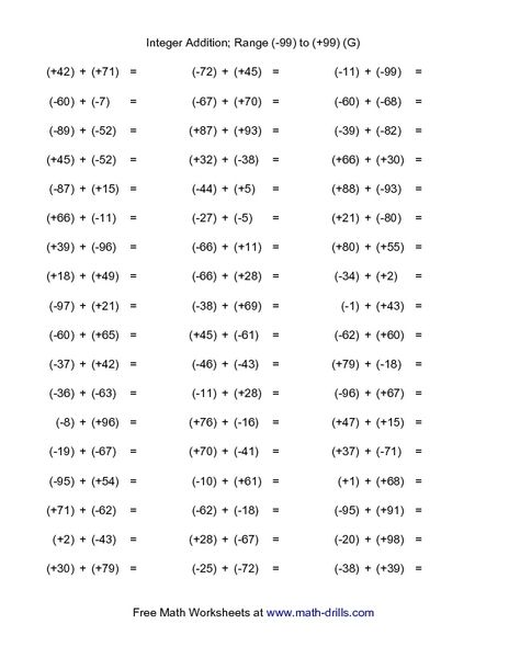 Multiplication Of Integers, Adding Integers Worksheet, Subtracting Integers Worksheet, Multiplying Integers, Negative Numbers Worksheet, Multiplying And Dividing Integers, 7th Grade Math Worksheets, Math Fractions Worksheets, Dividing Integers