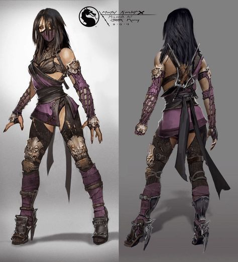 Mileena Concept from Mortal Kombat X.  Found on Creative Uncut. Mileena Mk9, Kung Jin, Concept Art World, Female Character, Video Game Characters, Character Modeling, Video Game Art, Character Concept, Final Fantasy