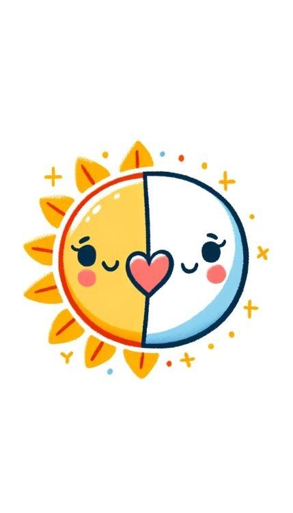 Love Drawing Ideas, Cute Drawings Of Love, Drawing Ideas For Kids, Sun Drawing, Cat Drawing Tutorial, Cartoon Sun, The Sun And Moon, Hello Kitty Images, Shading Techniques