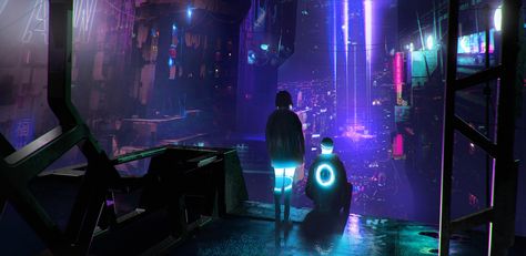 ArtStation - Luminous, Samuel King Neo Grunge, Neon Cyberpunk, Art Cyberpunk, Tokyo Street Fashion, Cyberpunk Anime, Cyberpunk Girl, Cyberpunk Aesthetic, Cyberpunk City, Arte Cyberpunk