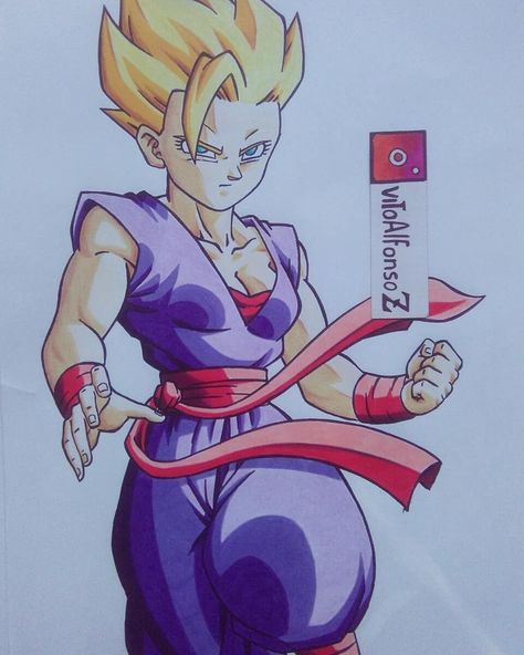 Female Gohan, Dbz Women, Fem Goku, Dbz Female, Gohan Videl, Goku Art, Dbz Drawings, Dragon Ball Super Wallpapers, Female Dragon