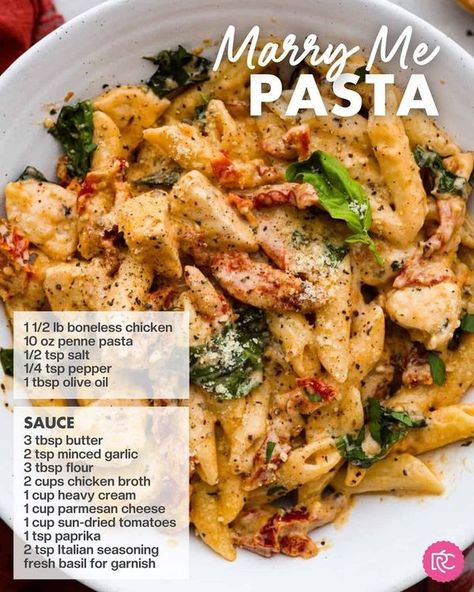 Dinners, Dishes and Desserts One Pot Beef Stroganoff, Marry Me Pasta, Marry Me Chicken Pasta, Sun Dried Tomato Sauce, Tuscan Garlic Chicken, Pasta With Chicken, Marry Me Chicken, Pasta Lover, Chicken Pasta Recipes