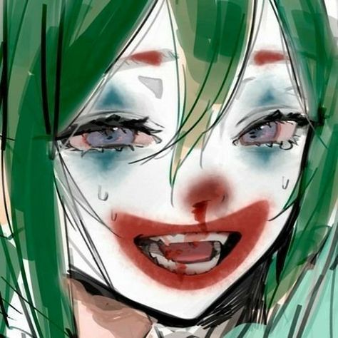 Cute Clown Makeup, Cute Clown, Clown Faces, Anime Maid, Wallpaper Animes, Gothic Anime, Scary Art, Cute Profile Pictures, Book Art Drawings