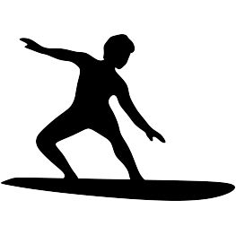 Surfer Silhouette  FREE SVG Sports Silhouettes, Surfer Silhouette, Surfer Boy, Clip Art Free, Silhouette Clip Art, Clay Wall Art, Art And Craft Design, Clay Wall, Free Sport