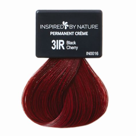 Ammonia-Free Permanent Hair Color Black Cherry 3IR Inspired by Nature Ammonia-Free Permanent Hair Color Black Cherry 3IR | Black | Sally Beauty Ion Black Cherry Hair Color, Ion Black Cherry, Sally Beauty Red Hair Color, Cherry Crush Hair Color, Ion Red Hair Color, Cherry Black Hair Color, Cherry Wine Hair Color Burgundy, Deadpool Party, Avocado Oil Hair