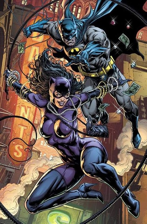 Batsy and Catsy Jason Fabok, Catwoman Comic, Catwoman Cosplay, Batman Poster, Univers Dc, Batman Artwork, Batman And Catwoman, Arte Dc Comics, Batman Comic Art