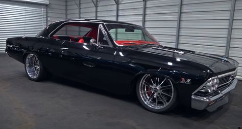 Blending pro touring and street machine styles, this 1966 Chevy Chevelle is not the kind of hot rod purists will appreciate. However, the build is outstanding. Diesel Brothers, 66 Chevelle, 67 Chevelle, Pro Touring Cars, 1966 Chevelle, Truck Diy, Chevy Diesel Trucks, Chevy Chevelle Ss, Trucks Lifted Diesel