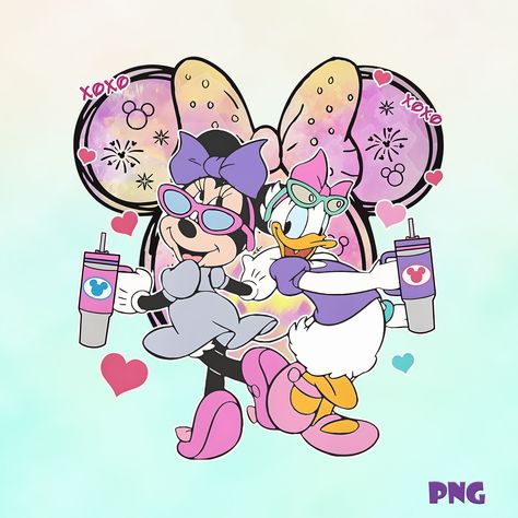 Friends Png, Daisy Duck, Disney Magic, Silhouette Designer Edition, Silhouette Studio, Cricut Design, Digital Artwork, Art Images, Minnie Mouse