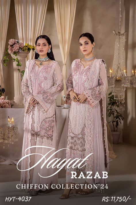 Hayat By Razab Chiffon Collection'24 Stitching: Un-Stitched Stitching Facility Is Also Available Courier is available for NationWide & Worldwide Cash On Delivery Available In Pakistan Only Follow us on our Social Platforms: Facebook:https://www.facebook.com/anarkalifabricsjhelum Instagram:https://www.instagram.com/anarkalifabrics_jhelum/ Tiktok:https://www.tiktok.com/@anarkalifabricsjhelum Website:https://anarkalifabrics.com.pk/ Whatsapp Us: +92 337 8615786 Mayo Dress, Pakistani Mehndi Dress, Dress Sharara, Bridal Maxi, Pakistani Mehndi, Dress Pakistani, Dresses Handmade, Mehndi Dresses, Mehndi Dress